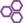 ícone vetorizado de três hexagonos na cor roxa, representando o item 'cursos e interesses'